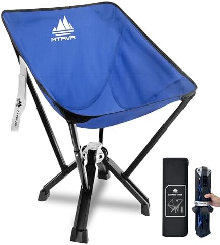 MTRVR Folding Outdoor Chair,Portable Camping Chair,Camp Chair Lightweight Compact – Perfect for Outdoor, Beach, Travel, Lawn, Travel, Soccer Sports,BBQ – Supports up to 600 lbs