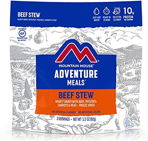 Mountain House Beef Stew | Freeze Dried Backpacking & Camping Food | 2 Servings | Gluten-Free